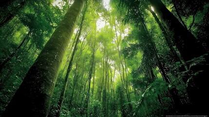 Obraz premium Majestic Rainforest Trees