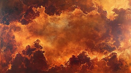 Fototapeta premium Warm copper and maroon clouds, glowing and rich with subtle glossy transitions