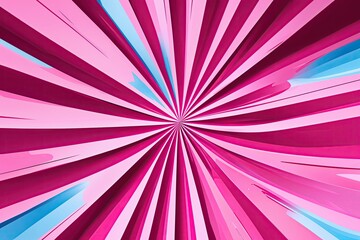 Obraz premium Stylish Pink Comic Background with Radiant Spirals and Vibrant Light Effects