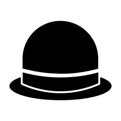 straw hat glyph icon