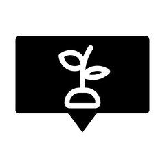 plant tags solid icon
