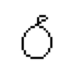 autumn apple pixel art for your needs