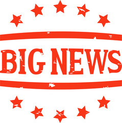 BIG NEWSの文字のスタンプ