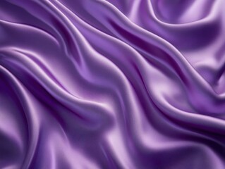 Obraz premium Luxurious Purple Satin Fabric Texture with Soft Twists and Waves Creating an Elegant and Smooth Appearance for Fashion and Interior Design Applications