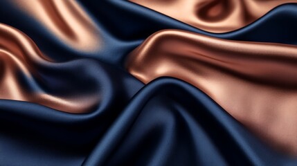 Warm rose gold and navy blue blend, luxurious and rich with seamless fluid transitions