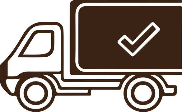 recommend clip art: Shipping delivery truck vector icon for transportation apps and websites. Delivery, truck, van, shipping, transport, arrow, direction. Icon for fast delivery, courier service, and moving goods.