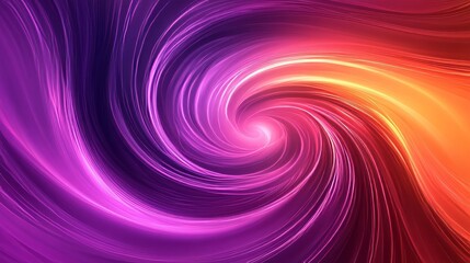 Fototapeta premium Warm sunset magenta and coral swirls, glowing and rich with dynamic fluid patterns and glossy finish