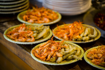 Crispy fried stream shrimp, finger-licking good