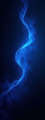 Dynamic Blue Wave Flow Abstract Technology Background. Perfect for tech company websites, digital presentations, innovative app interfaces