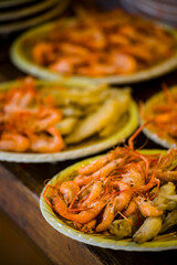 Crispy fried stream shrimp, finger-licking good