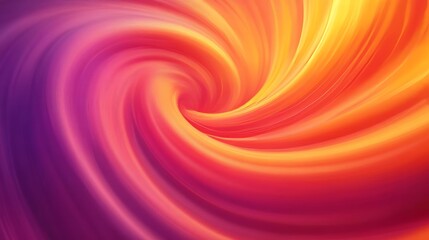 Fototapeta premium Warm sunset orange and magenta swirls, glowing and rich with subtle glossy transitions