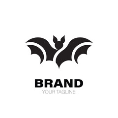 Bat Logo. Bat Logo Design. Bat Logo Brand. Bat Logo Vector Design Isolated on White Background