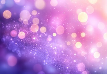 Obraz premium Soft Circular Bokeh Lights with Gentle Pastel Colors and Sparkles Creating a Dreamy Background Perfect for Abstract and Fantasy Themes