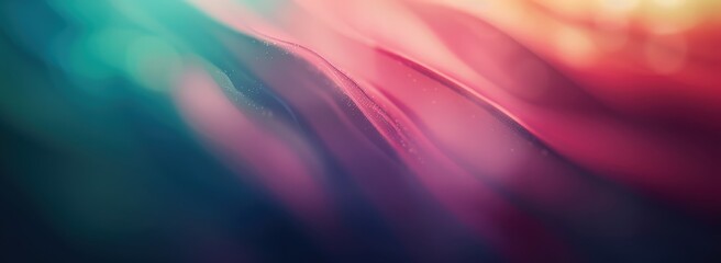 Obraz premium Abstract colorful waves with a soft gradient effect.