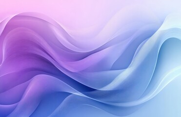 Obraz premium Soft Flowing Abstract Background with Gentle Waves in Pastel Colors of Purple and Blue for Modern Design and Creative Projects