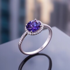 Exclusive tanzanite ring