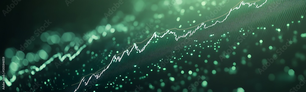 Poster ai-powered economic planning interface with futuristic design.