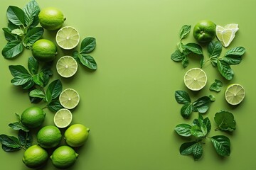 Vibrant Lime Green Solid Background Texture for Design Projects