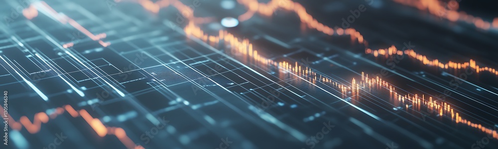 Poster ai-powered economic planning interface featuring futuristic design concepts.