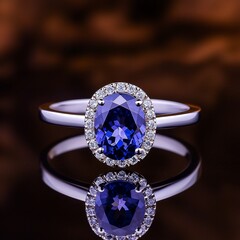 Exclusive tanzanite ring