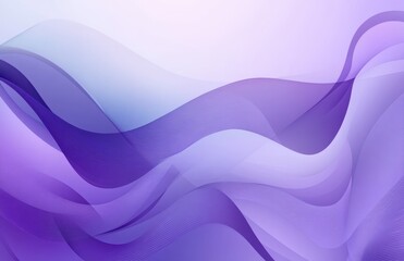Fototapeta premium Soft Purple Gradient Waves with Smooth Flowing Lines and Gentle Curves for Abstract Background or Graphic Design Use