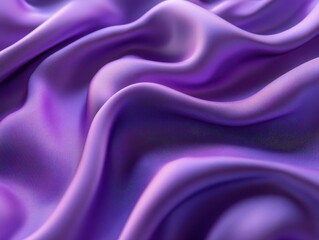 Obraz premium Soft Purple Silk Fabric with Beautiful Ripples and Elegant Texture Showcased in Natural Light for Fashion and Textile Backgrounds