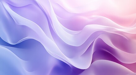 Obraz premium Soft Waves of Purple and Pink Abstract Background with Gentle Flowing Textures for Creative and Artistic Projects