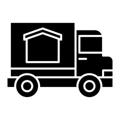 delivery truck Solid icon