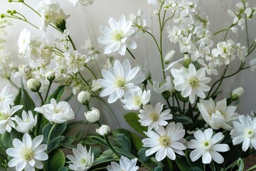 Elegant White Floral Overlay for Nature Inspired Decor