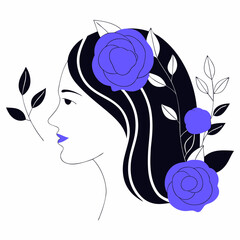 Women day Illustration with white background