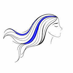 Women day Illustration with white background
