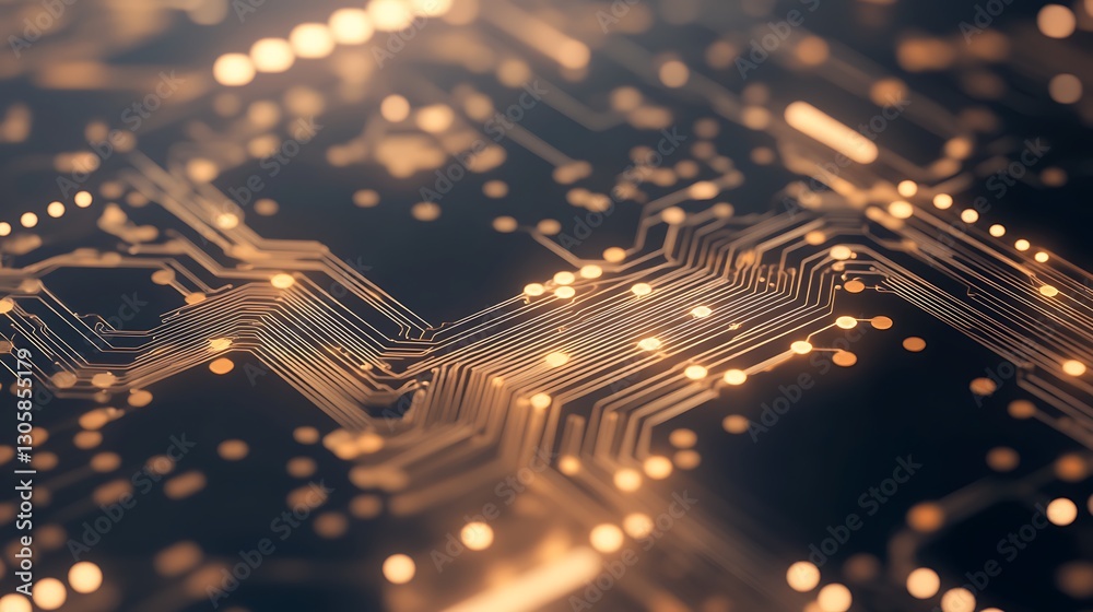 Aufkleber ai-powered virtual asset investment concept with a futuristic design.
