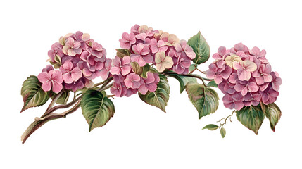 Obraz premium A bouquet of pink flowers with green leaves