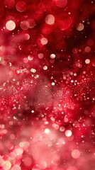Beautiful red bokeh background with sparkling effects