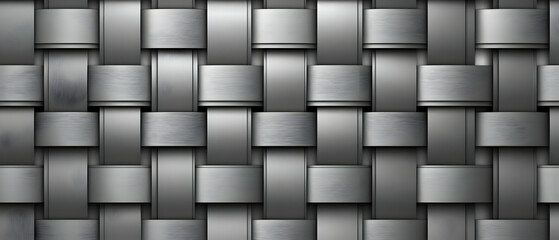 Fototapeta premium Metallic weave texture background