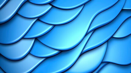 Obraz premium Abstract Blue Waves Pattern for Background Use in Design Projects