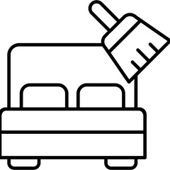 Bed Cleaning Icon