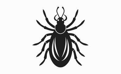 Tick insect silhouette icon