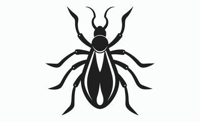 Tick insect silhouette icon