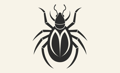 Tick insect silhouette icon