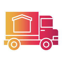delivery truck Gradient icon