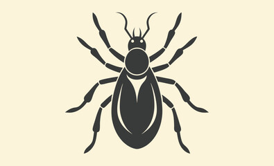 Tick insect silhouette icon