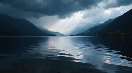 Liquid Mercury Mountain Lake Reflection