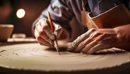 Obraz premium The sculptural quality of ceramics captivates. 