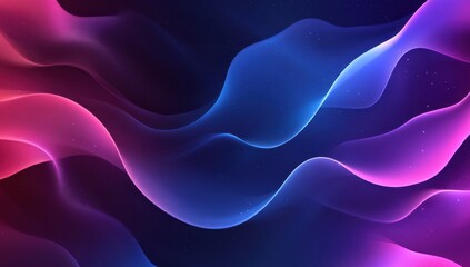 Obraz premium Vibrant Fluid Wave Patterns in Gradient Colors of Blue, Pink, and Purple Design for Abstract Background or Wallpaper Use