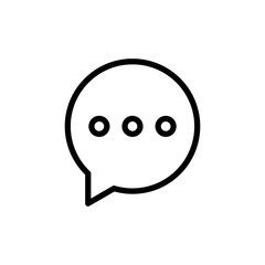 Chat icon vector illustration. speech bubble sign and symbol. comment icon. message