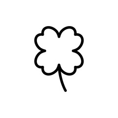 Clover icon vector illustration. clover sign and symbol. four leaf clover icon.