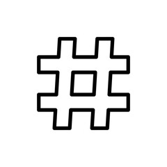 Fototapeta premium Hashtag icon vector illustration. hashtag sign and symbol
