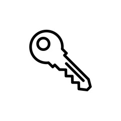 Key icon vector illustration. Key sign and symbol.
