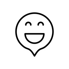 smile icon vector illustration. smile emoticon icon. feedback sign and symbol